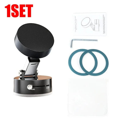 Vacuum Adsorption Magnetic Phone Mount – Double-Sided Hands-Free Holder for Car, Gym