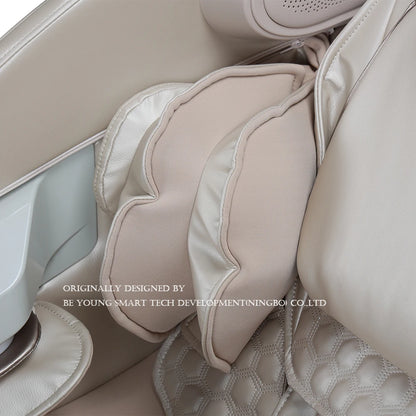 Fauteuil de massage corps entier, fauteuil de massage zéro gravité, chauffage, massage des pieds, modes automatiques, écran tactile (noir et blanc)