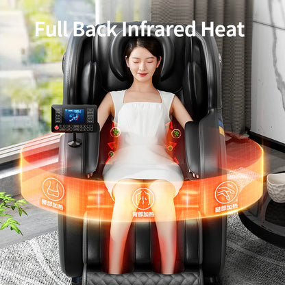 KI-gesteuerter intelligenter Massagesessel Schwerelosigkeit Geräuschloser Betrieb Lendenwirbelstütze Ergonomisches Design Ganzkörper-Massagesessel