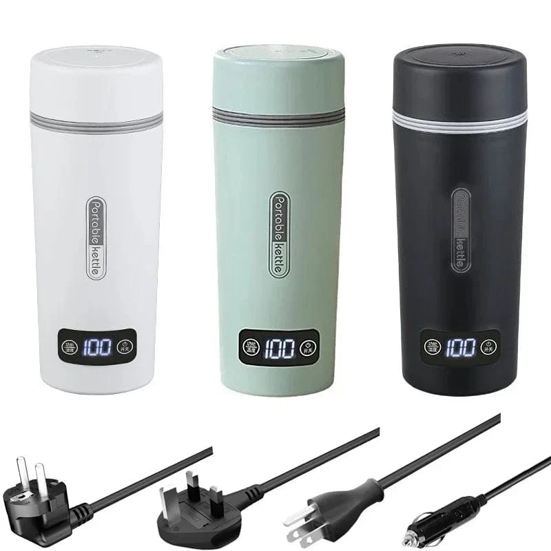 Portable Car Electric Heating Cup – Versatile 24V Boiling Kettle for Business Trips & Self-Driving Tours