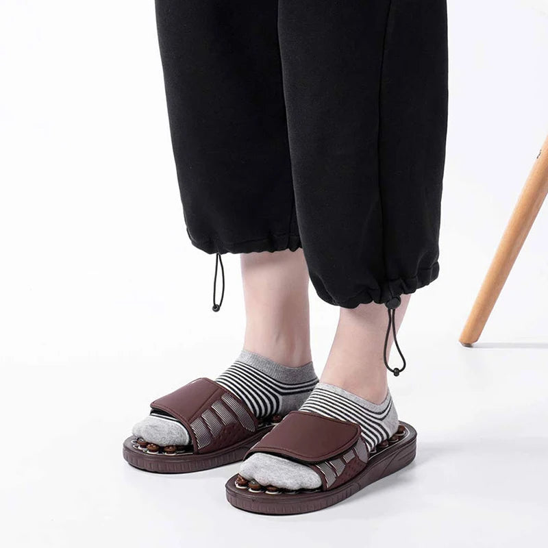 Foot Massage Acupuncture Slippers Acupoint Activation  Reflexology Spring Magnetic Therapy Relieve Foot Pain Meridians Arthritis