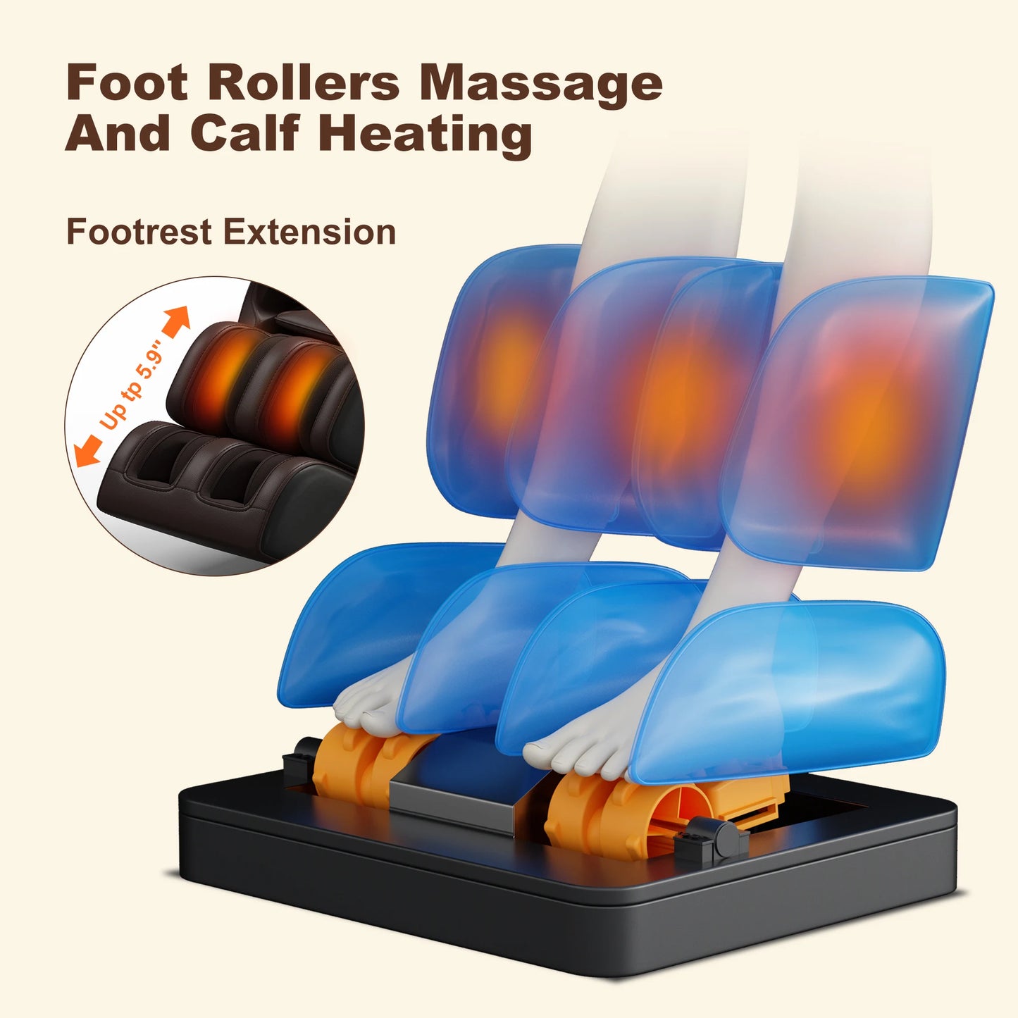 USA Local Delivery  3D Airbag Zero Gravity full body Massage Chair Home 3D Foot Roller Shiatsu Office Chair