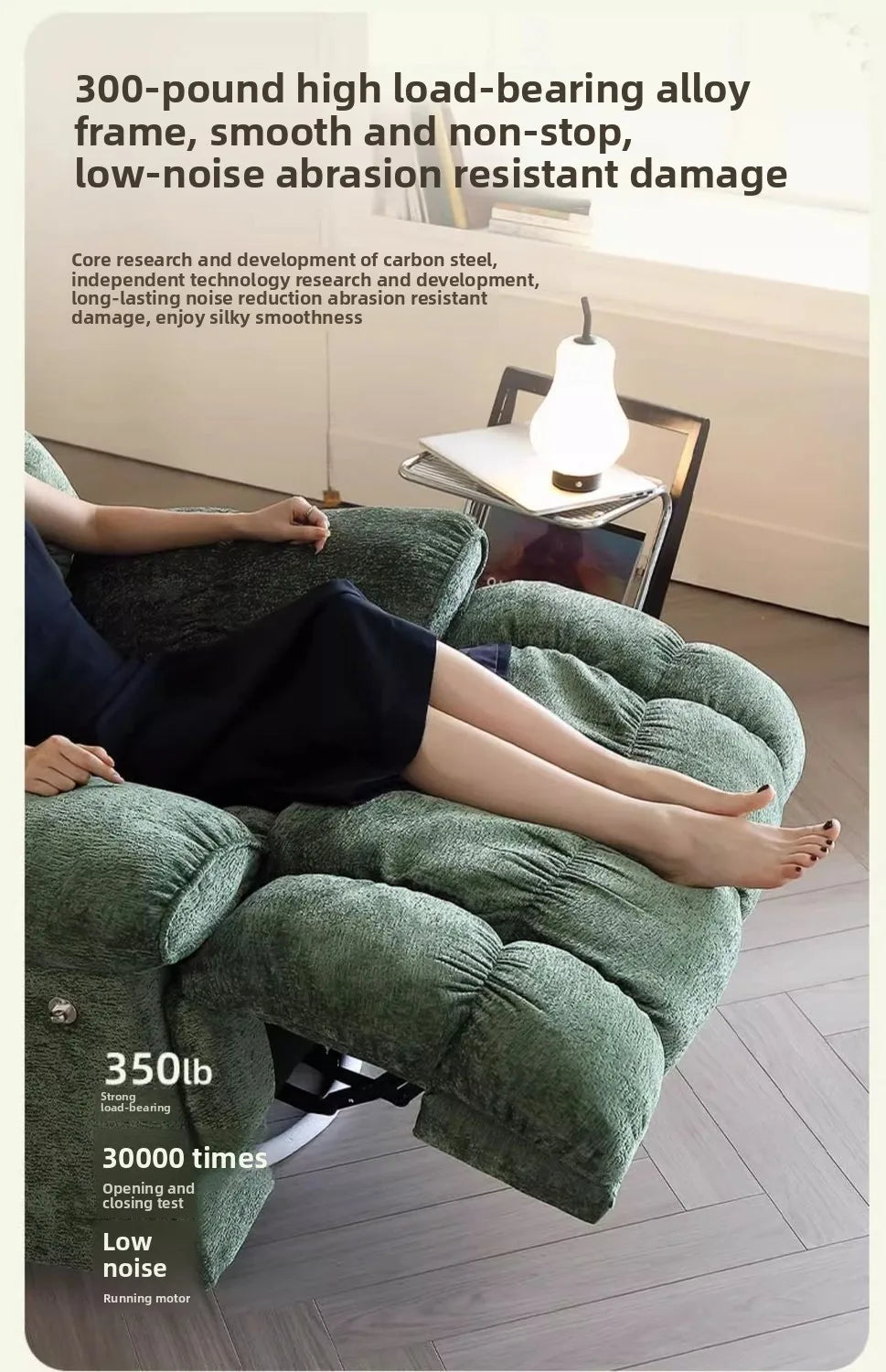 Smart Elektrischer Lazy-Sofa-Sessel Wohnzimmer Modern Einzelsitz mit Schlafmodus Multifunktionales Design Komfortable Ruhe