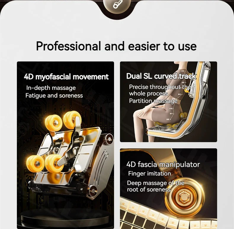 3 Year Warranty 4D SL-Track Zero Gravity full body AirBag Massager Chairs Home 3D Office Chair Luxury Electric Massage Sofa