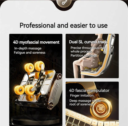 3 Year Warranty 4D SL-Track Zero Gravity full body AirBag Massager Chairs Home 3D Office Chair Luxury Electric Massage Sofa