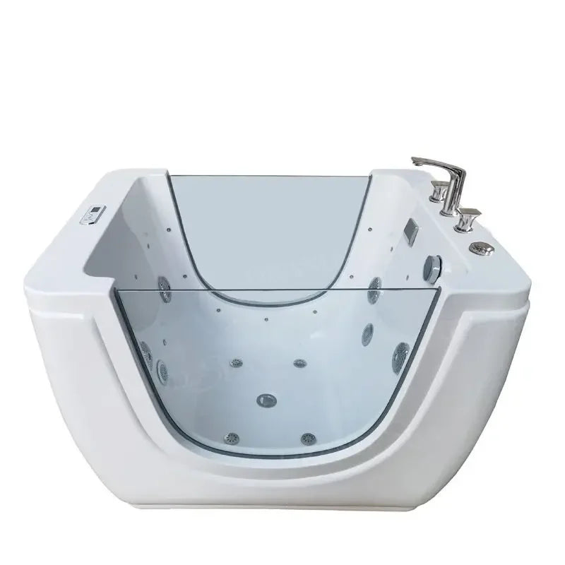 Freistehende Hydrotherapie Baby SPA Badewanne Massage Thermostat Einweichbadewanne Acryl Kinderbadewanne