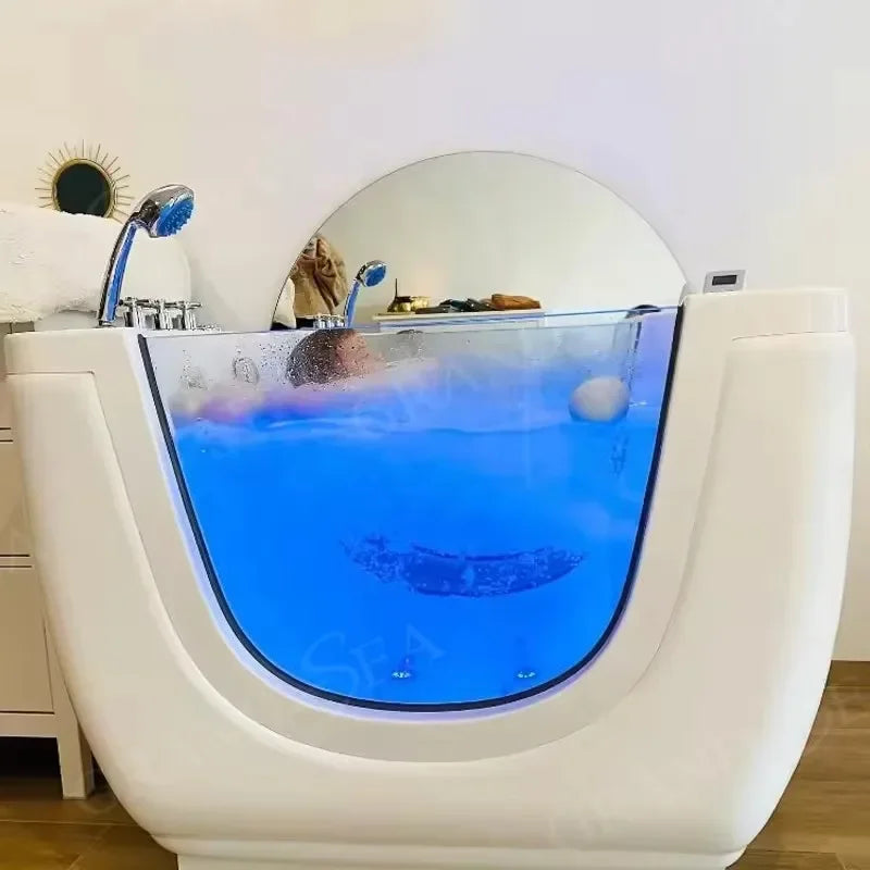 Hot sales CE Certified Children's Hydromassage Bathtub Freestanding Massage Bathtub Multifunctional Swimming Bathtub