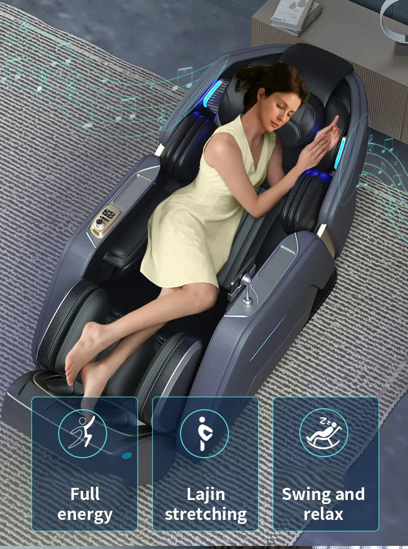 3 Jahre Garantie 4D SL Track Zero Gravity Ganzkörpermassagesessel mit Wärme und Airbag