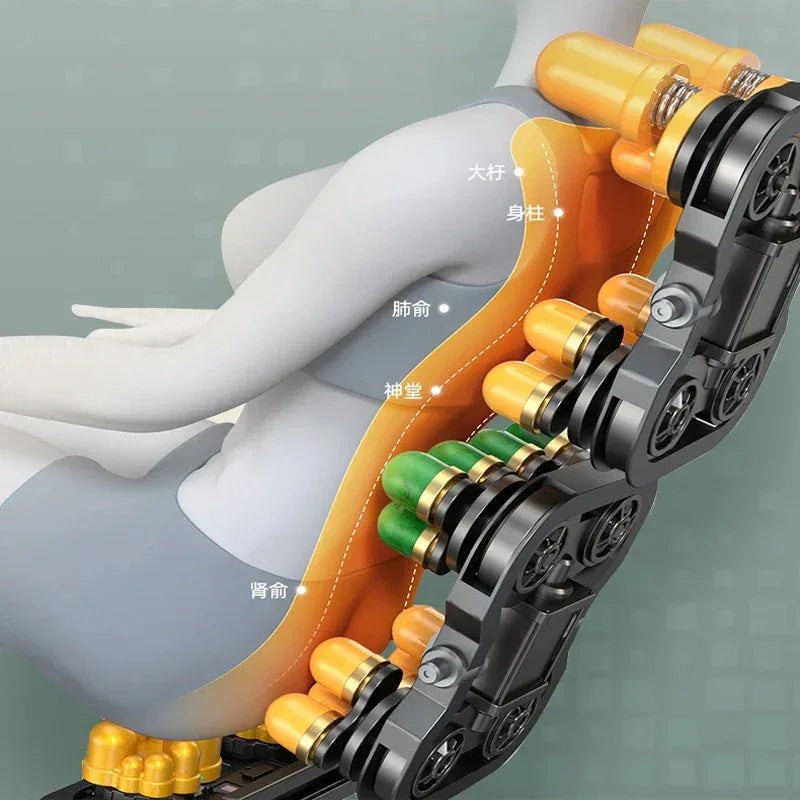 2025.China Best 0 Gravity Electric 3d 4d Sl Track Salon Massage Chair Full Body Bed