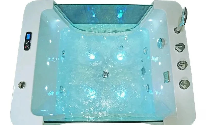 Kinderbadewanne, weißer Fiberglas-Verbundwerkstoff, optionale Zusatzfunktionen und Konfigurationen, anpassbar