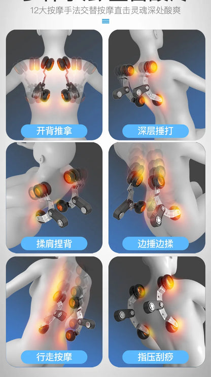 Massagesessel Haushalt Luxus Massagesofa 4D Bewegung SL Doppelschiene Intelligente Sprachsteuerung