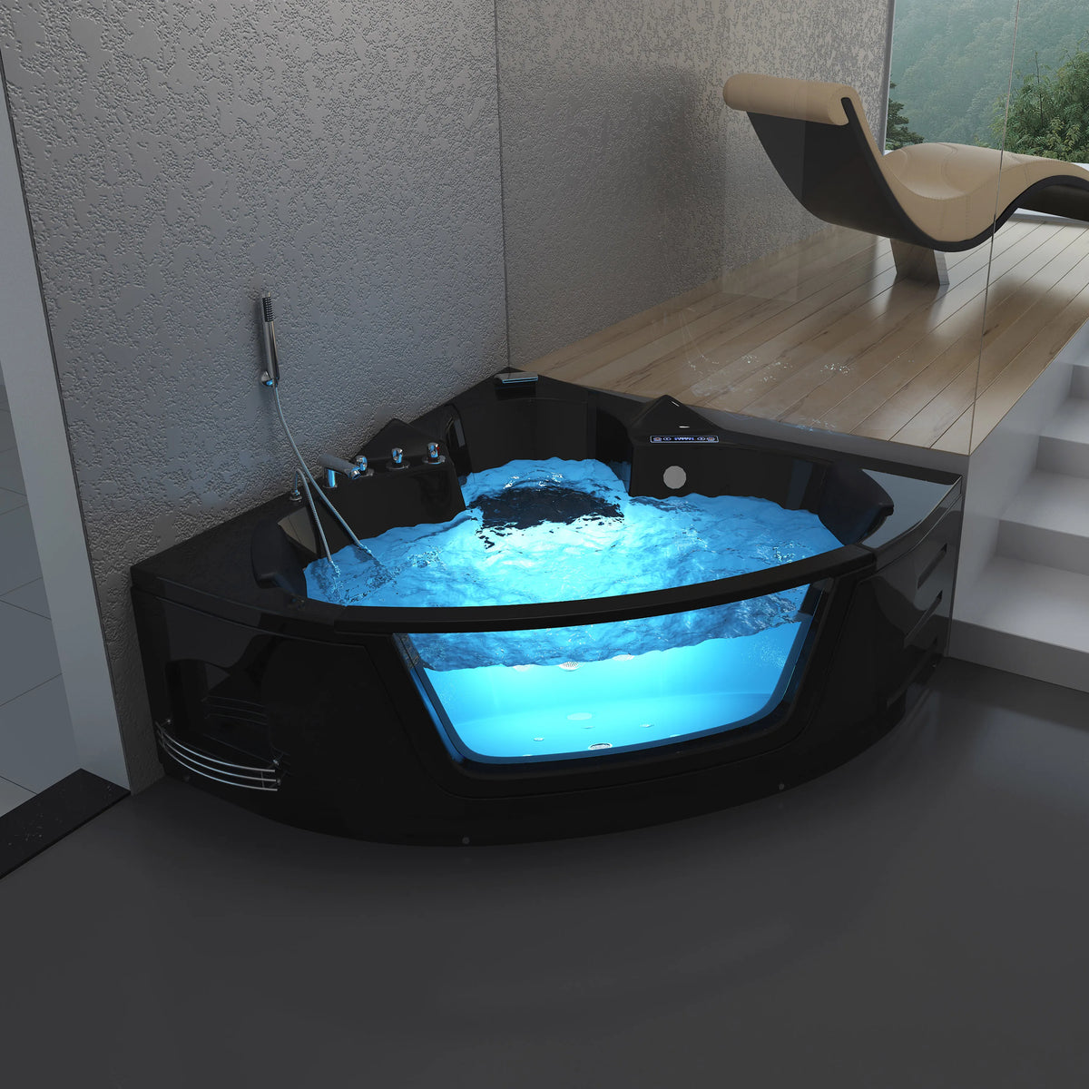 Whirlpool-Spa zu verkaufen Günstiger Preis 3 Personen Outdoor-Jacuzzi Sexy Hydromassage Balboa Whirlpool Luxuriöse Acryl-Badewannen