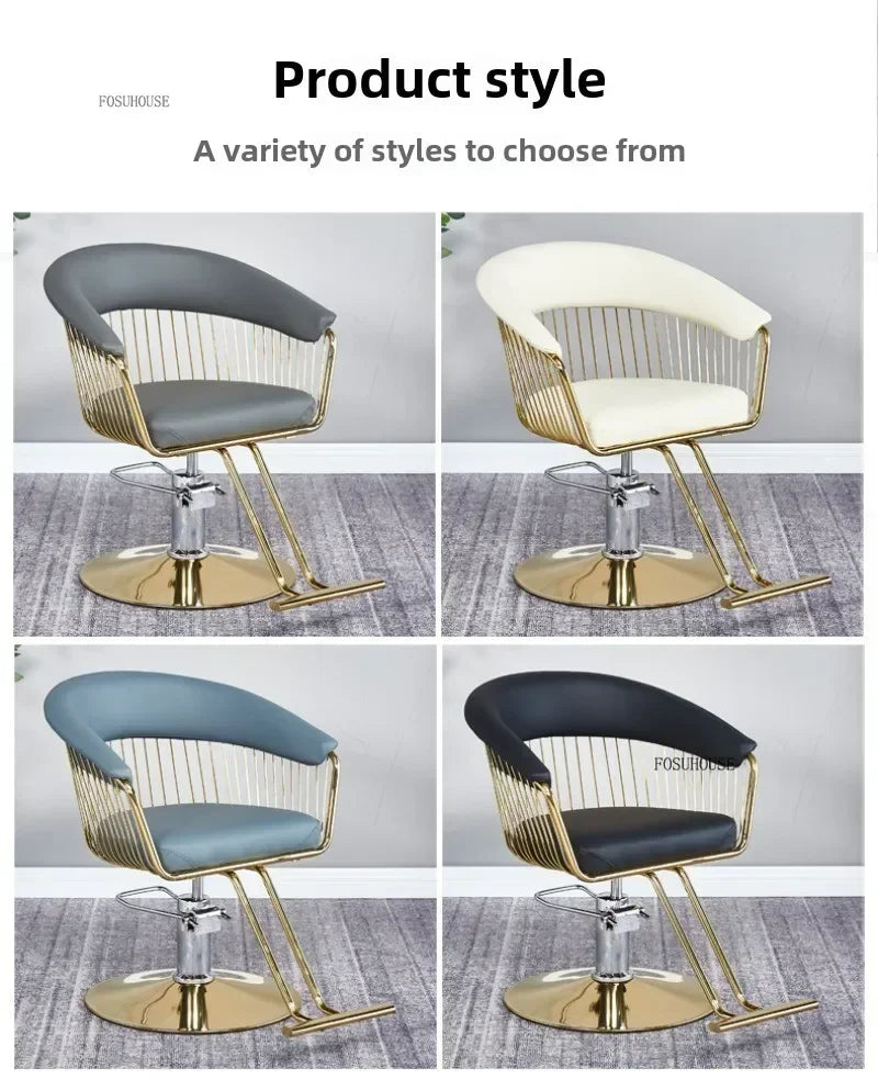 Nordic Salonmöbel Friseurstühle Friseursalon Professioneller Friseurstuhl Hebebarer Drehstuhl Schönheitssalon Friseurstuhl
