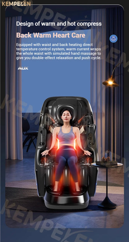 4D+ Jade 6-Rollen Massagesessel – Schwerelosigkeit, Thai-Stretch, KI-Sprache, 3 Jahre Garantie