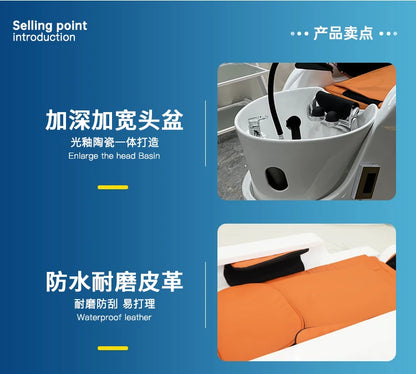 Automatic Smart Electric Massage Shampoo Bed Top Grade Beauty Salon Massage Table Comfort Artifact Salon Furniture Silla FYSC
