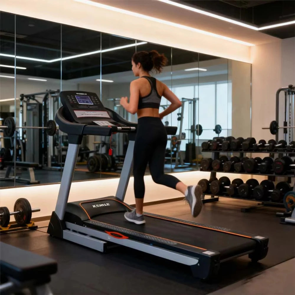 Portable Electric Foldable Treadmill with LCD Screen for Home Use Space-Saving Design Indoor Exercise & Fitness Equipment