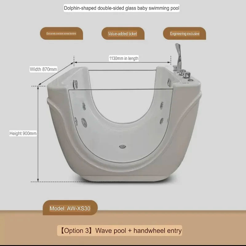 Grenzüberschreitende Acryl-Kinderbecken, Baby-thermostatische Puppenbadewanne, kommerzieller Mutter-und-Kind-Laden