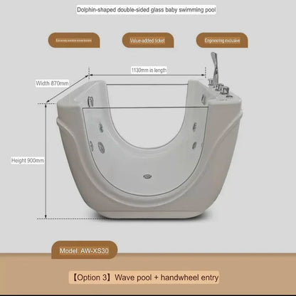 Grenzüberschreitende Acryl-Kinderbecken, Baby-thermostatische Puppenbadewanne, kommerzieller Mutter-und-Kind-Laden