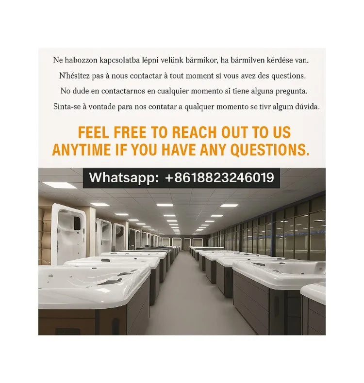Smart Whirlpool Jacuzzi Spa-Wanne Tragbare Innen- und Außen-Badewanne mit Surfmassage Außen-Massagebadewanne Luft-Wasserdüse Möbel