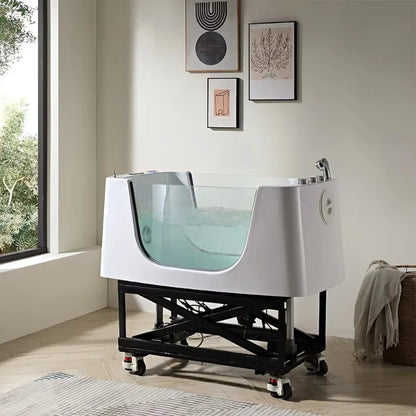 2026 Pet-Serie Massage-Spa-Badewanne Verstellbare, abnehmbare transparente Acrylbadewanne