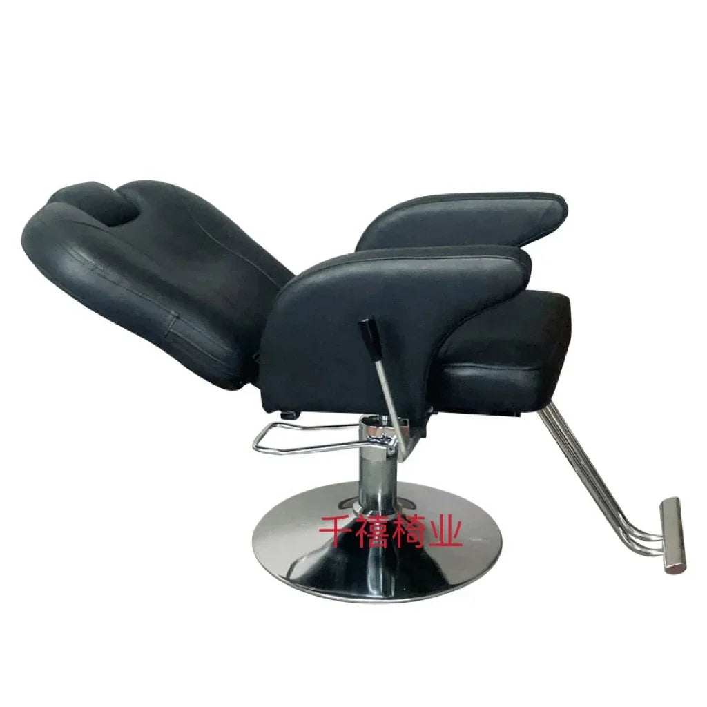 Modern Luxury Barber Chairs Nordic Vintage Lift Swivel Barber Chairs Hairdresser Comfort Commercial Furniture Sandalye FYBC