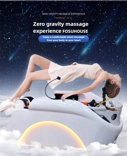Multifunktionales Massage-Shampoo-Bett Friseursalon Spezial-Shampoo-Stuhl Salon Head Spa Ausrüstung High-End Salonmöbel