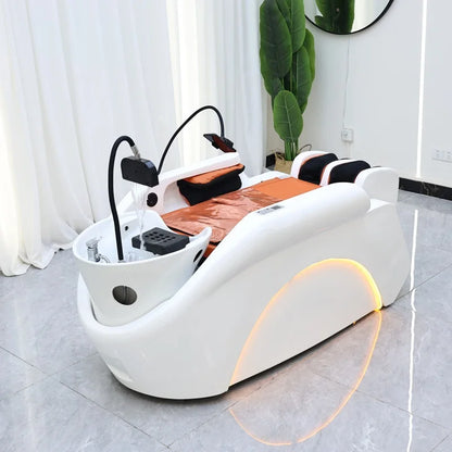 Shampoostuhl, elektrischer intelligenter Spa-Massagetisch, Shampoobett