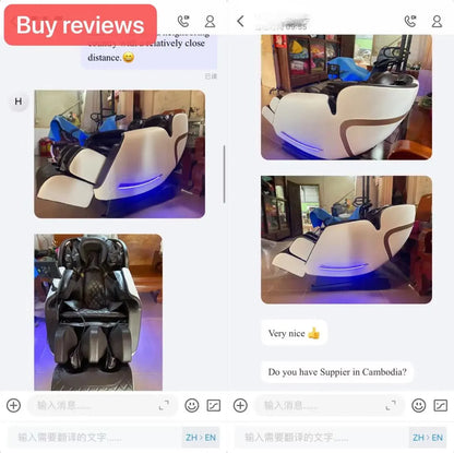 2025.China Best 0 Gravity Electric 3d 4d Sl Track Salon Massage Chair Full Body Bed