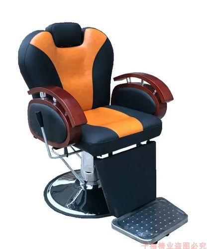 Modern Luxury Barber Chairs Nordic Vintage Lift Swivel Barber Chairs Hairdresser Comfort Commercial Furniture Sandalye FYBC
