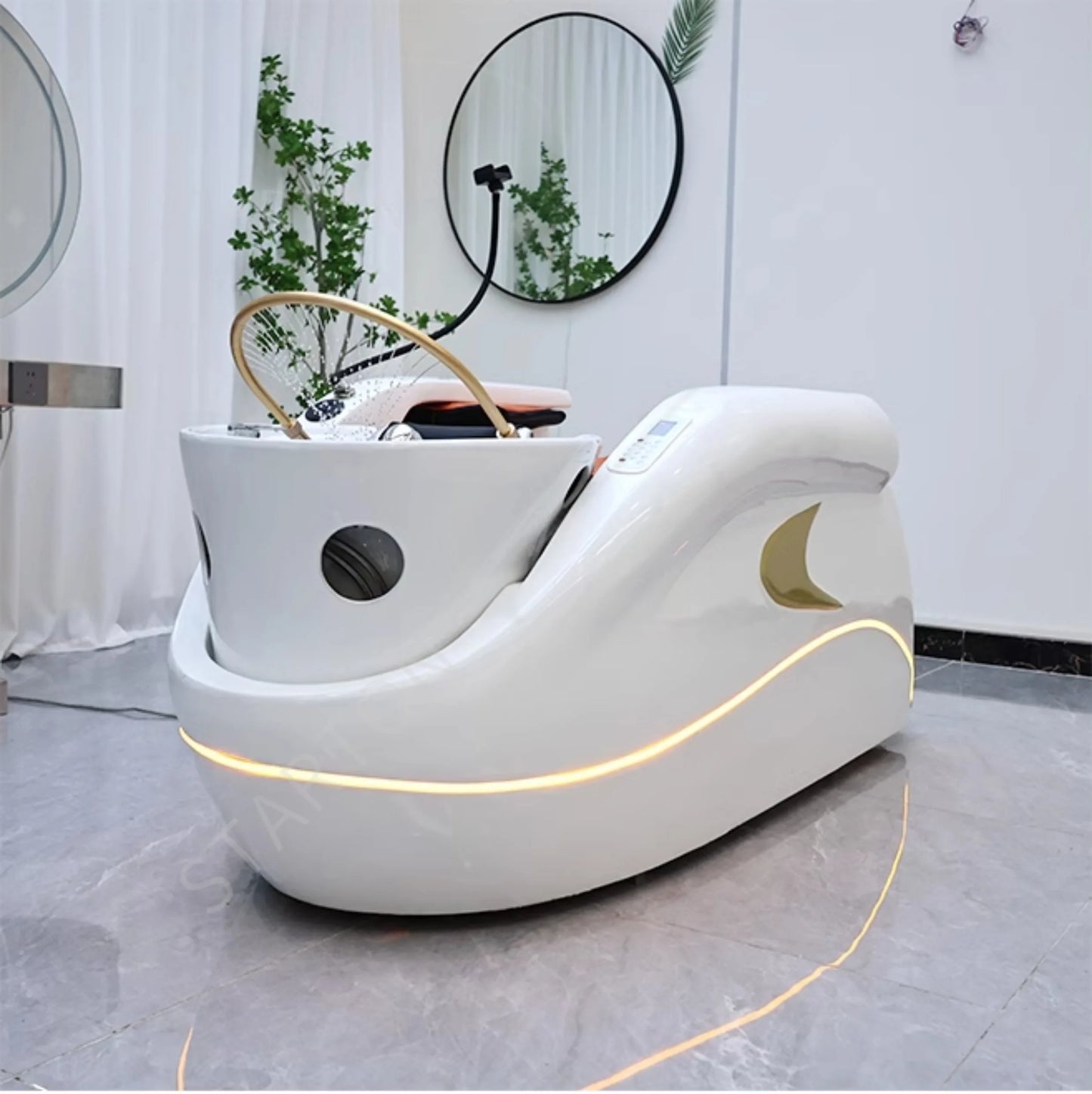 Adjustable Modern Relax Shampoo Chairs Lounge Comfort Barber Shop Shampoo Chairs Massage Stylist Furniture