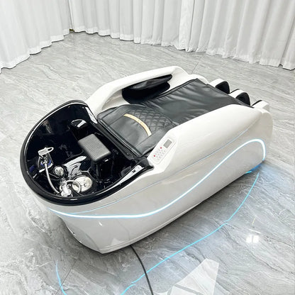 Automatisches Massage-Shampoo-Bett Schönheitssalon Wasserzirkulations-Begasungskopfbehandlung Multifunktionsbett