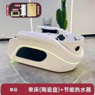 HT Automatische Intelligente Elektrische Massage-Shampoo-Liege Friseursalon Haar-Wasserkreislauf-Friseursalon-Massageliege