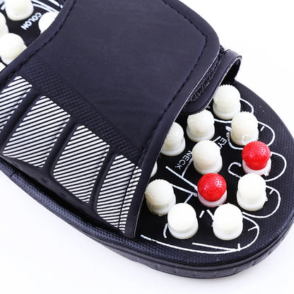 Akupressur Massage Pantoffeln Sandalen für Herren Füße Chinesische Akupressur Therapie Medizinische Rotierende Fußmassage Schuhe Unisex