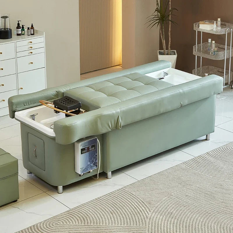 Gesundheitsfußmassage Schönheitssalon Spezialshampookopf-Bett elektrisches Hebefußmassage-Sofabett Schönheitssalon High-End-Kopftherapiebett