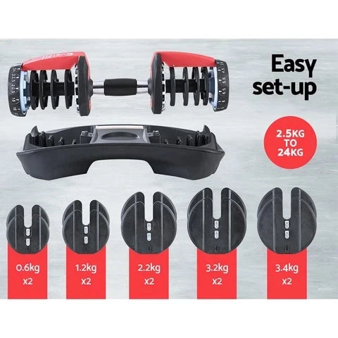 In Stock Home Gym Multi-function Cast Iron Dumbbells 24kg 40kg 52.5lbs 90 Lbs Adjustable Dumbbell Set
