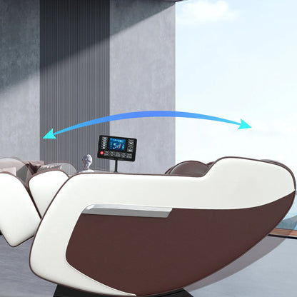 4D-Zero-Gravity-Massagesessel, automatische Heizfunktion, Bluetooth-Musik, Airbag und Shiatsu-Liegefunktion