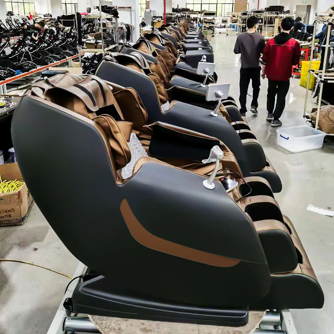 Luxury Portable Massage Chair, Zero Gravity Full Body with Foot Rollers & Music | Electric Relaxation & Entertainment System