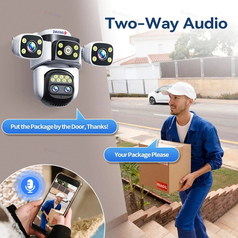 Outdoor 10K WiFi6 Security Camera – 20MP, 10X Optical Zoom, PTZ, Auto Tracking