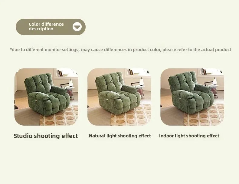 Smart Elektrischer Lazy-Sofa-Sessel Wohnzimmer Modern Einzelsitz mit Schlafmodus Multifunktionales Design Komfortable Ruhe