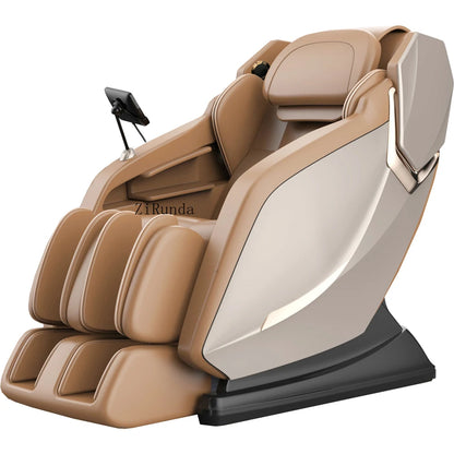 FullBodyZero GravityShiatsu Massage Chair L-Track Recliner with Airbag SpeakerLCD Screen RemoteControl VoiceControlBack/Leg Heat
