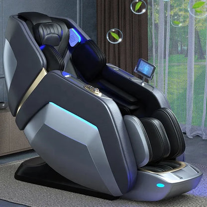 OEM Modernes Shiatsu-Massagegerät, Durchblutung, SL-Schiene, Ganzkörper-Luxus-4D-AI-Schwerelosigkeits-Massagesessel
