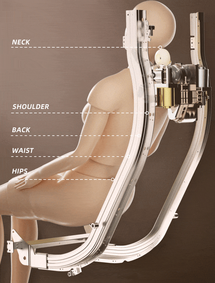 2 Jahre Garantie 4D SL Airbag Zero Gravity Ganzkörper-Massagesessel Home 3D Büro-Fußroller Shiatsu Bürostuhl Massagesofa
