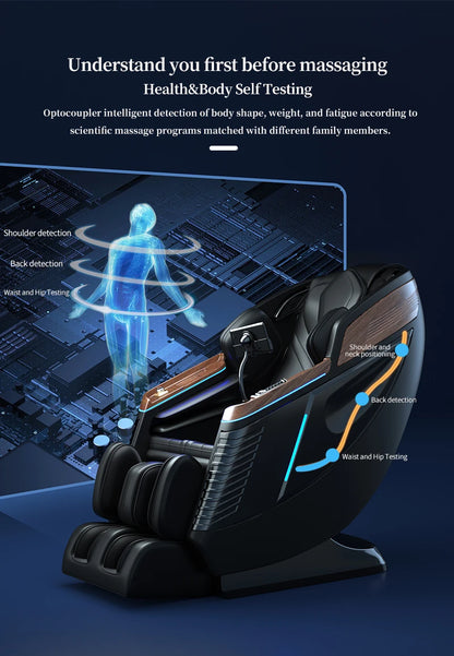 3-year warranty massaye chair 4d zero gravity Thai stretching kneading heating Bluetooth Speaker Airbags SL track massage sofa