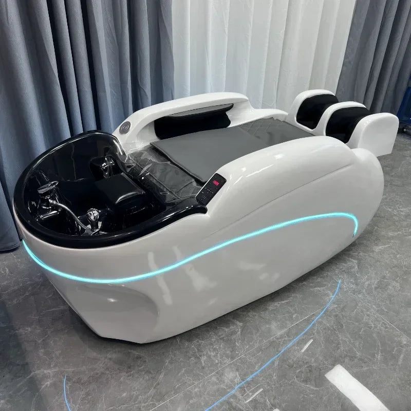 Langlebiges, multifunktionales, intelligentes elektrisches Massage-Shampoo-Bett, Friseursalon, Schönheitssalon, Friseurbett Überlegen