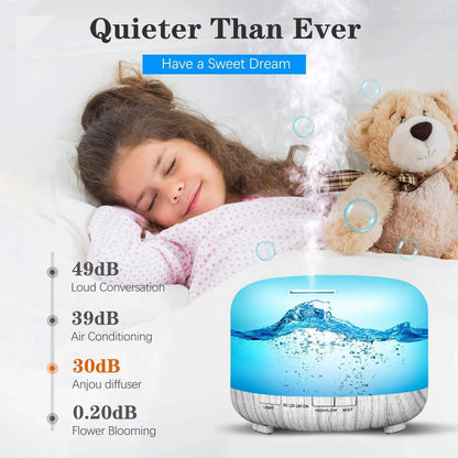 500ML Essential Oil Diffuser & Humidifier – Ultrasonic Diffuser with Auto Shut-Off