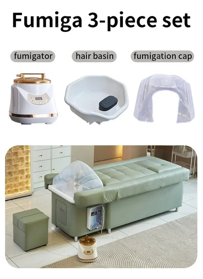 2025 Multifunctional Living Room Bed - Backrest Lift Foot Massage Shampoo Chair Function Comfortable Home Salon Furniture