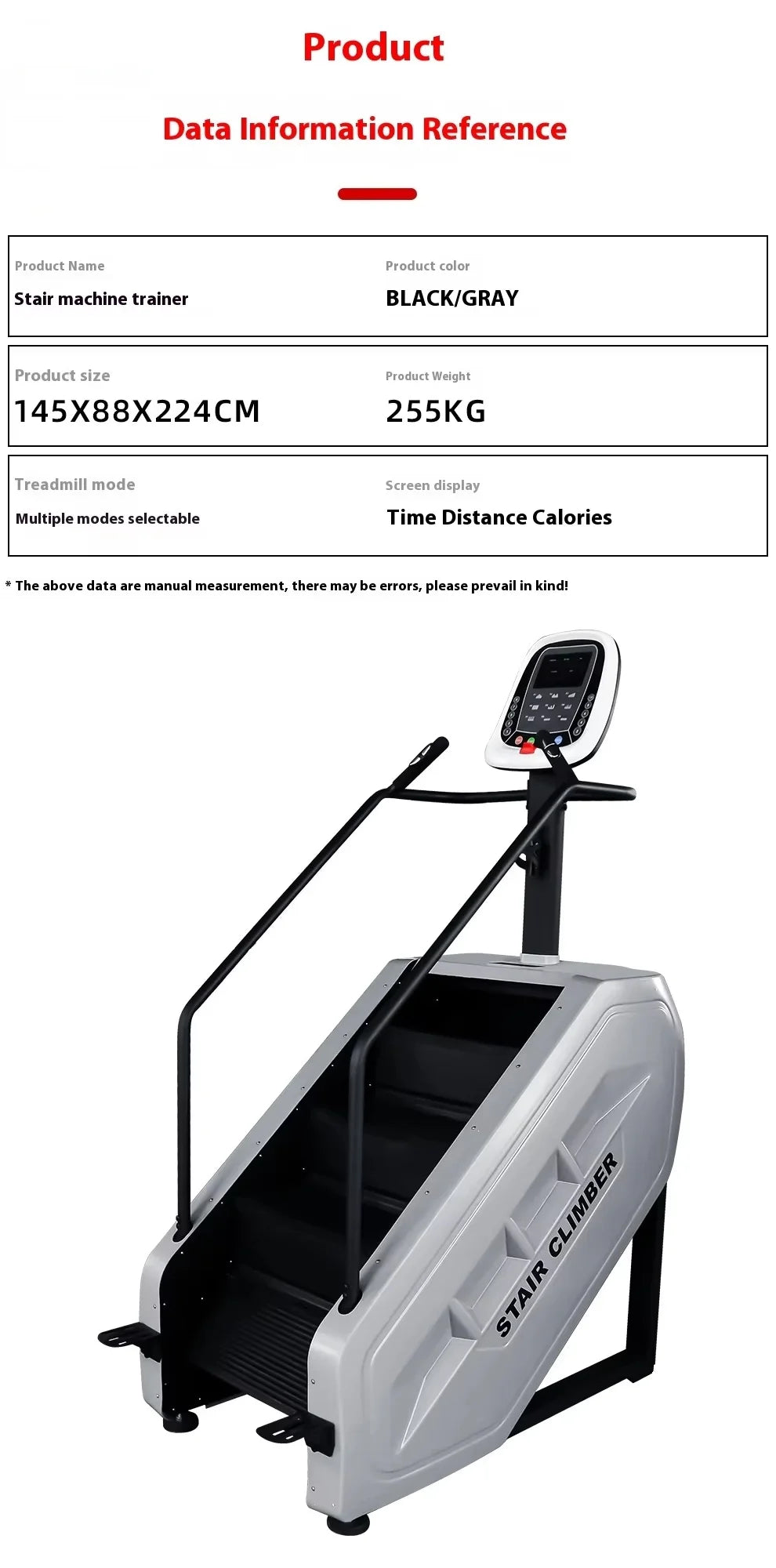 Großhandel elektrische Treppensteigmaschine Kraftbergsteigen Stepper Klettermaschine für Kletterübungen