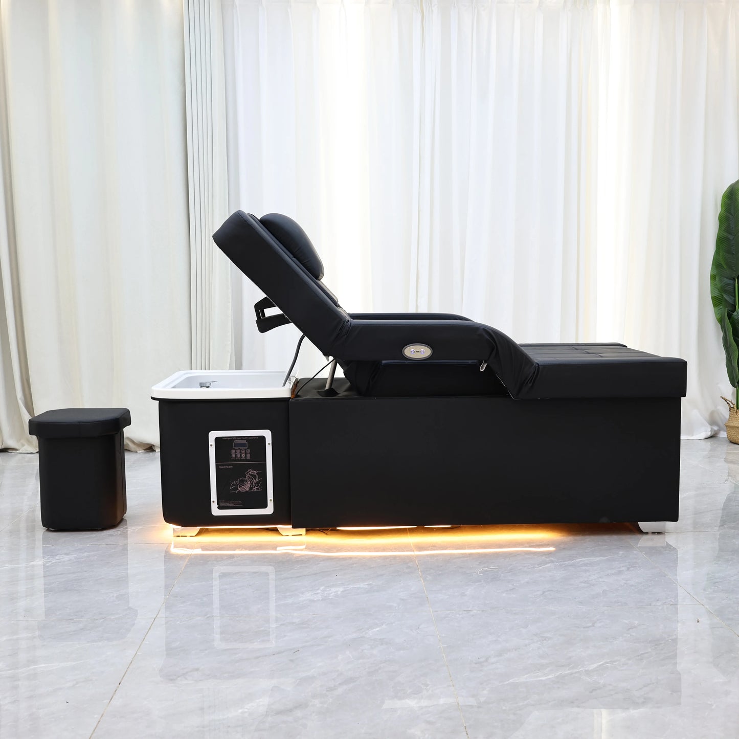 Lift Typ Massagetisch Massagebett Shampoo-Liegen Kopf-SPA-Salonmöbel Haarwaschbecken Fußbad
