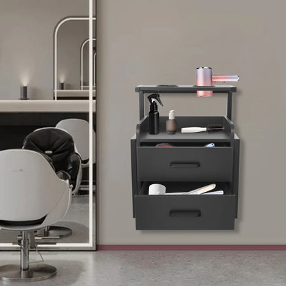 Multifunktionale Salonwagen Wandmontierter Friseurschrank Friseursalon Spezial Dauerwellen-Färbemittel-Ablageregal Möbel