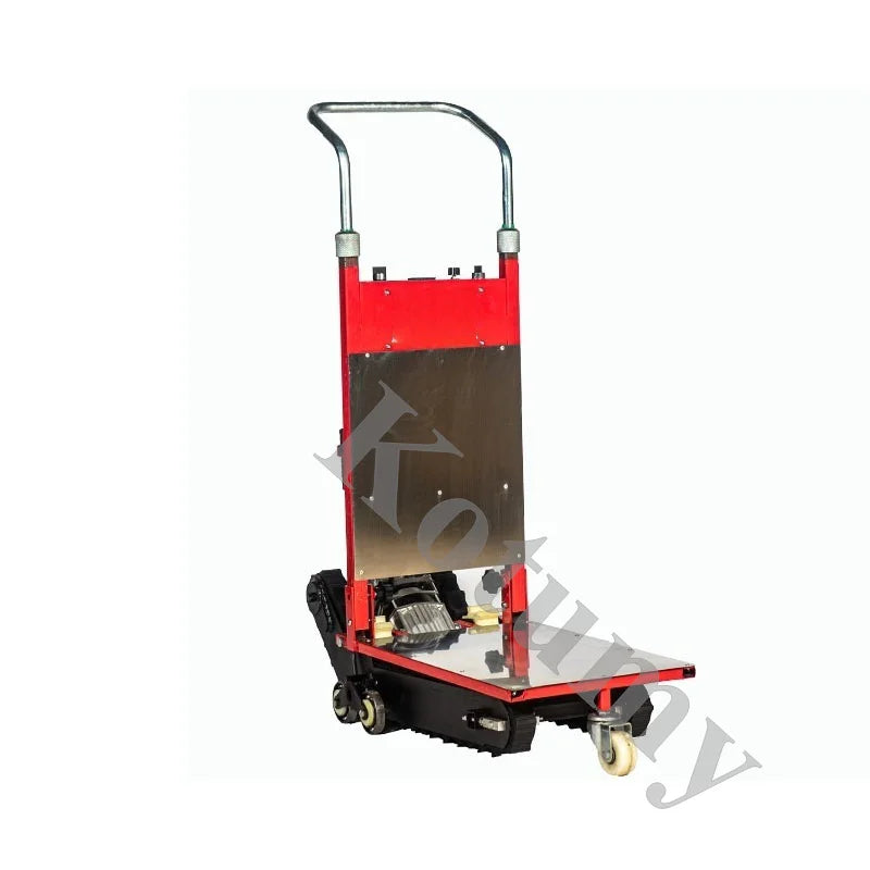 Voiture d'escalade d'escalier électrique de Type chenille de 500kg 1200W, Machine d'escalade d'escalier de chariot à main pour le seau d'eau, appareils électroménagers, Cargo Tr